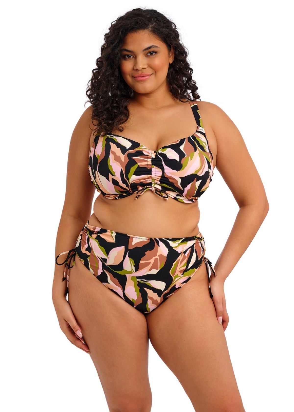 Elomi Ocean Avenue Crop Bikini Top - Multi - model view