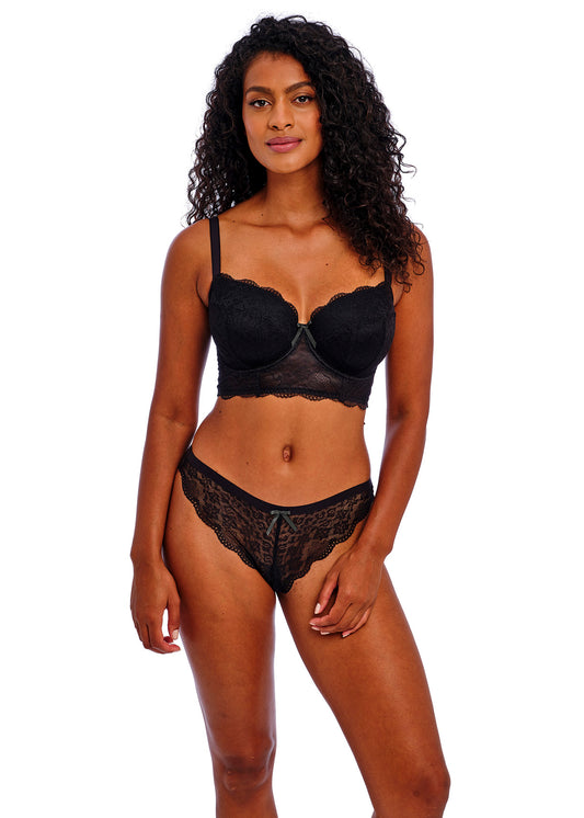Freya Fancies Black Longline Bra