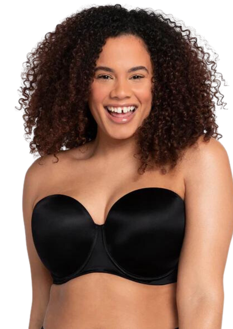 Curvy Kate Smoothie Black Strapless Moulded Bra