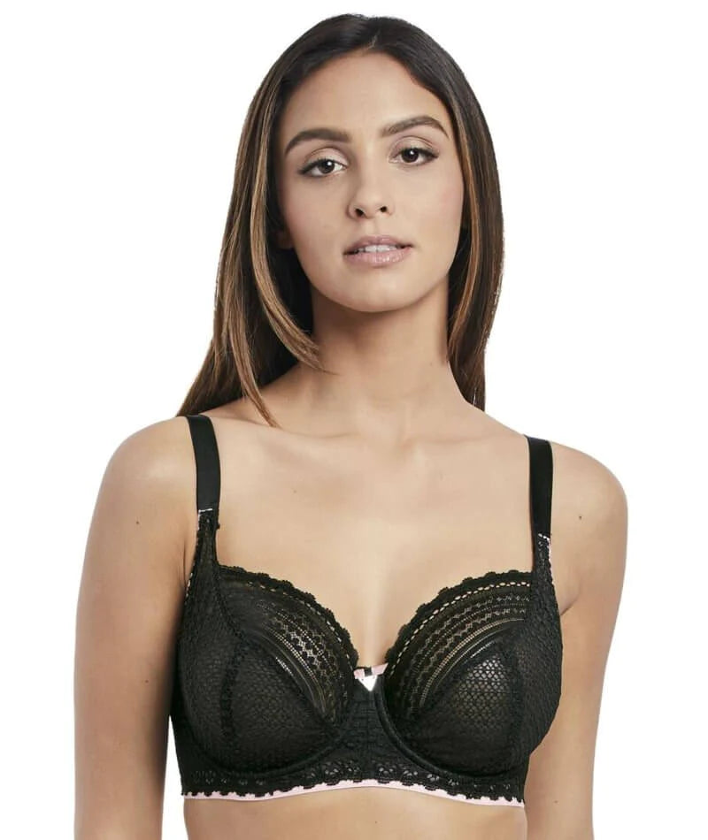 Freya Daisy Lace Black Underwire Balcony Bra
