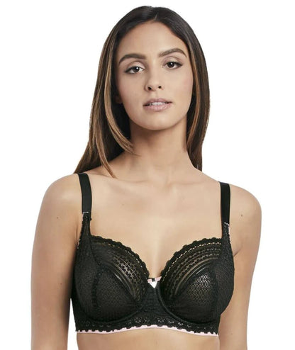 Freya Daisy Lace Black Underwire Balcony Bra