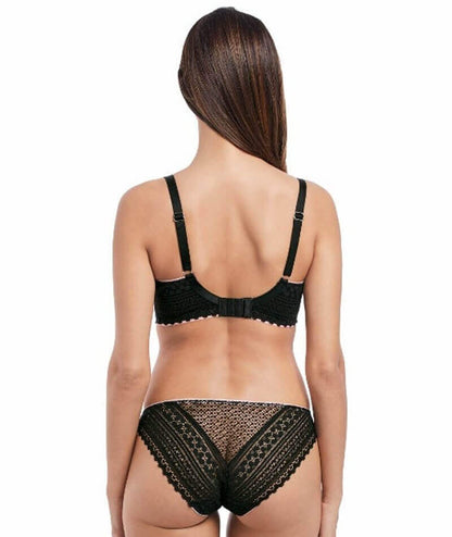 Freya Daisy Lace Black Underwire Balcony Bra