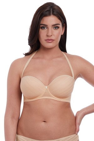 Freya Cameo Sand Moulded Strapless Bra
