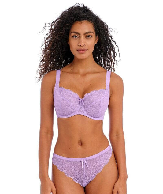 Freya Fancies Purple Rose Balcony Bra