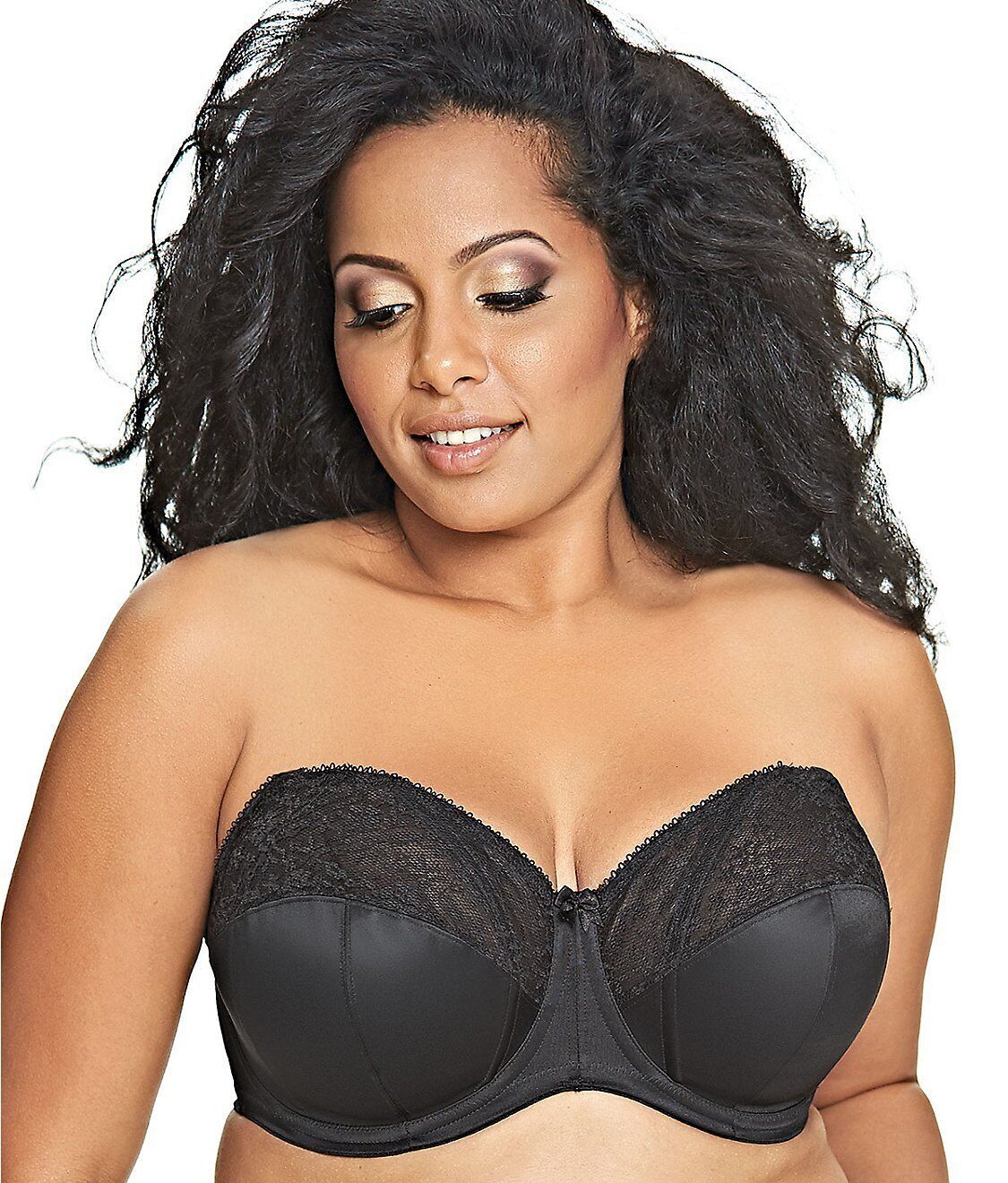 Goddess Adelaide Black Strapless Bra