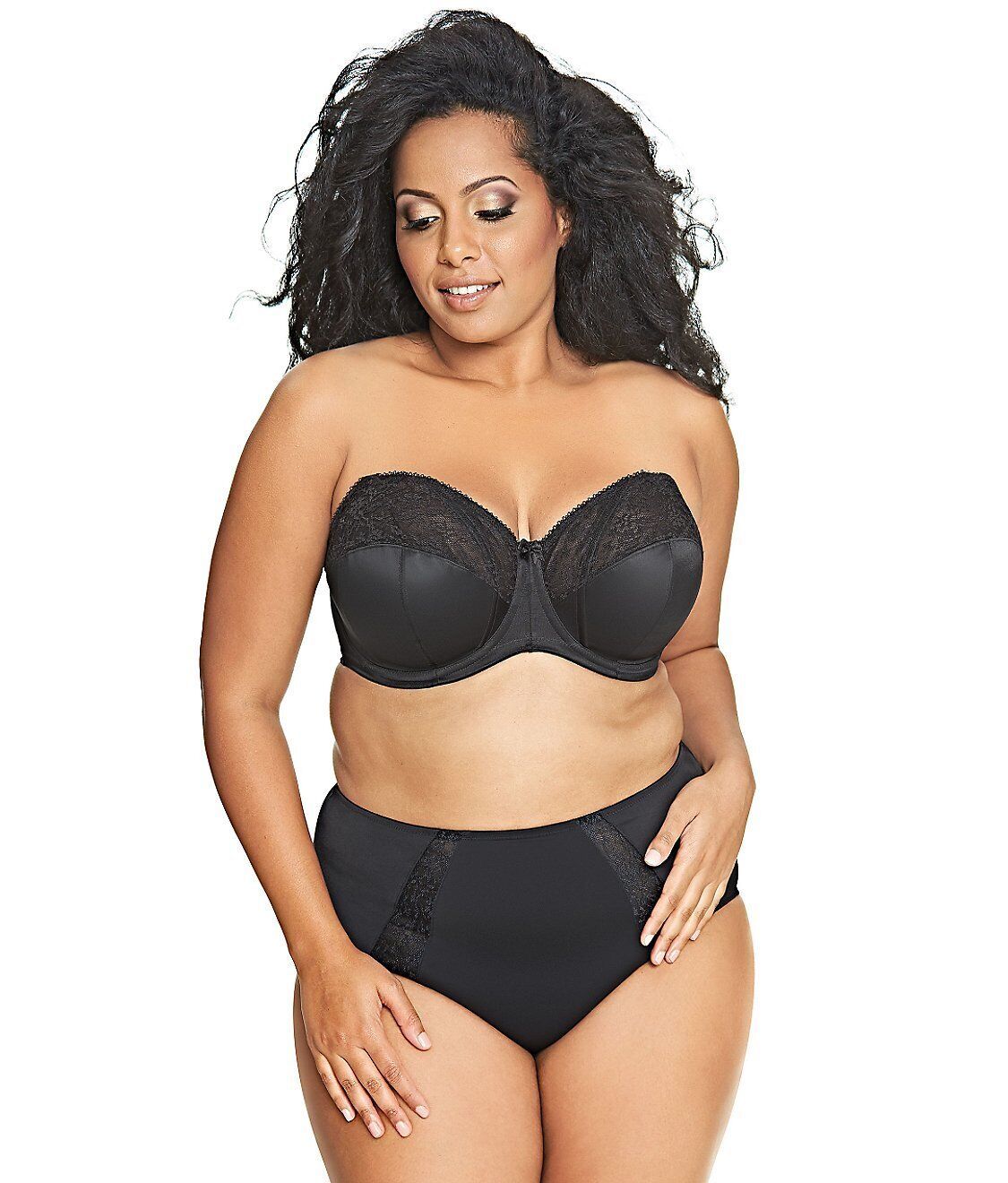 Goddess Adelaide Black Strapless Bra