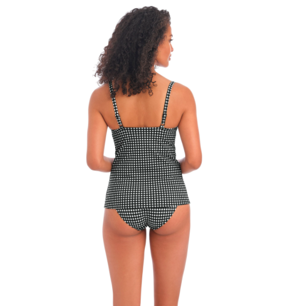 Freya Check In Monochrome Plunge Tankini