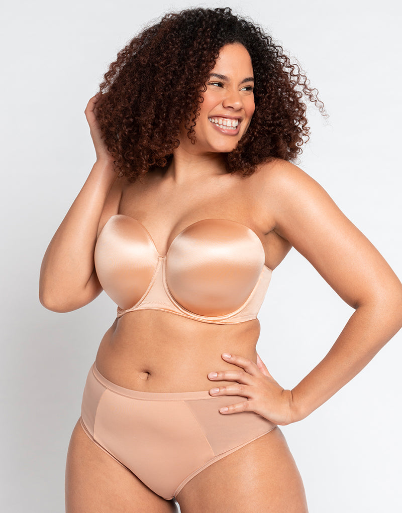 Curvy Kate Smoothie Latte Strapless Moulded Bra