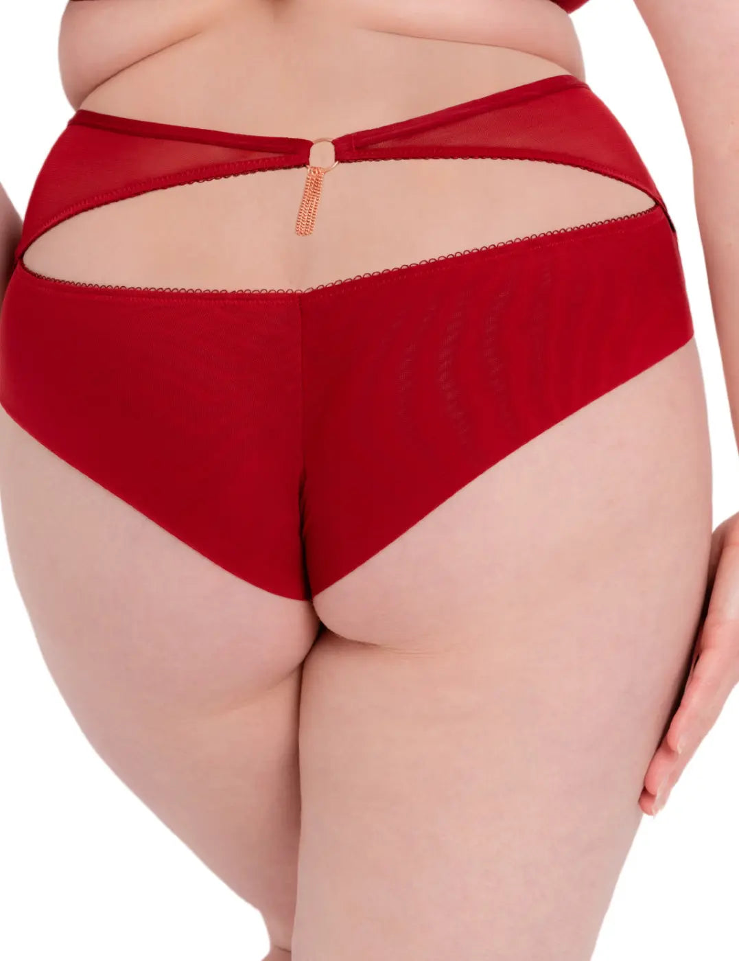 Curvy Kate Scantilly Unchained Deep Red High Waist Brief