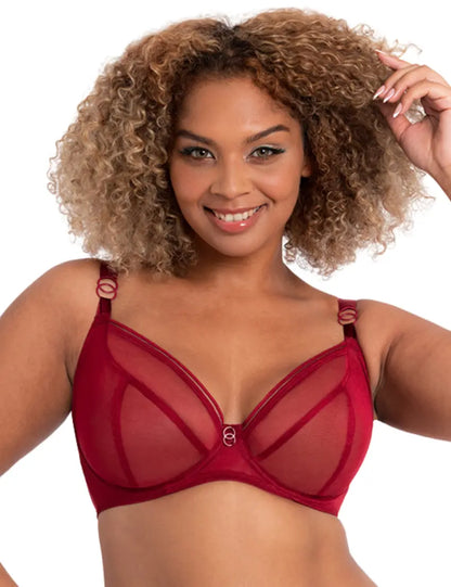 Curvy Kate Lifestyle Deep Red Plunge Bra