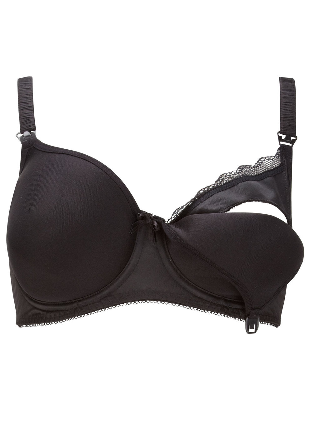 Freya Pure Black Underwire Moulded Nursing Bra