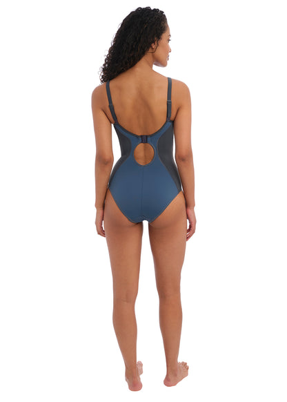 Freya Freestyle Denim Moulded Sports Swimsuit