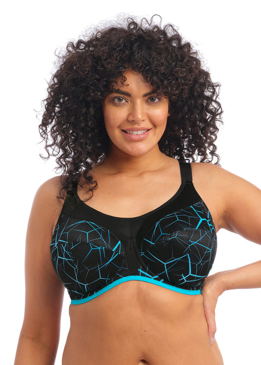 Elomi Energise Blue Lightning  Sports Bra