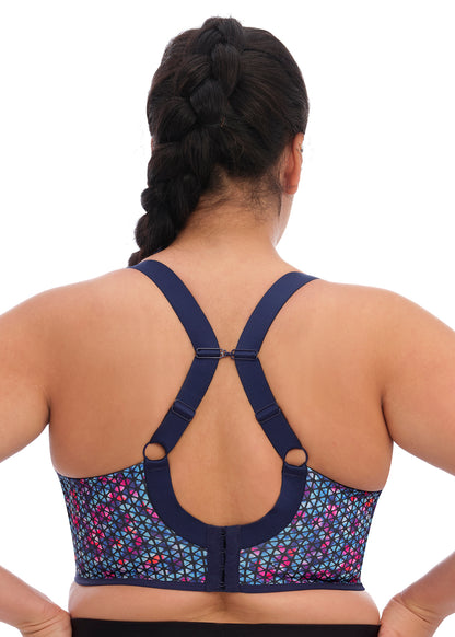 Elomi Energise Navy Geo Sports Bra