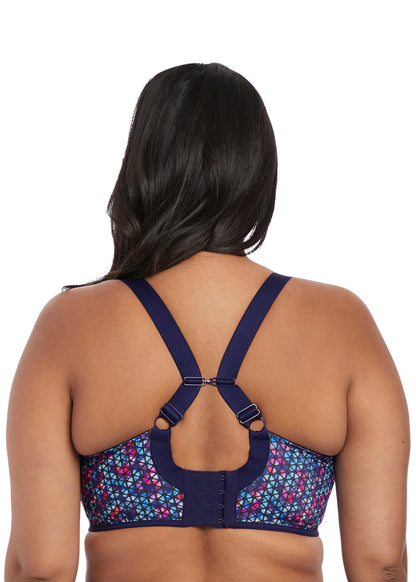 Elomi Energise Navy Geo Sports Bra