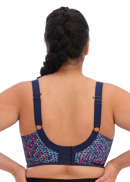 Elomi Energise Navy Geo Sports Bra