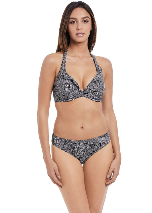 Freya Run Wild Black Banded Halter Bikini Top