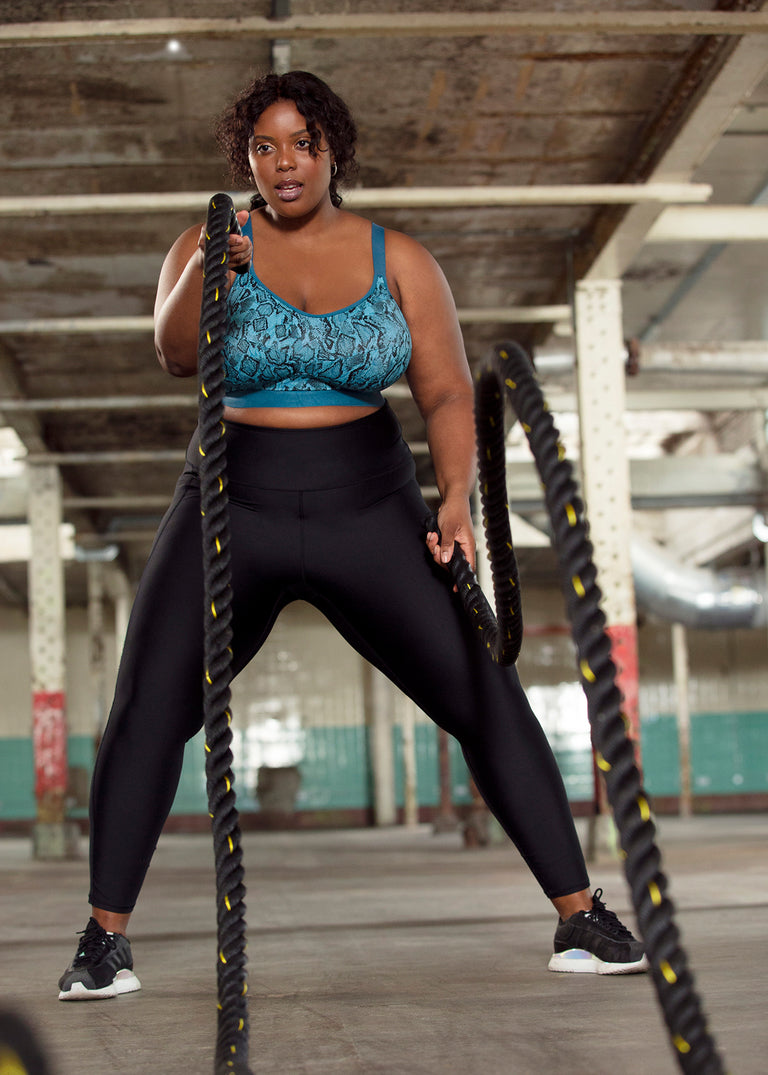 Goddess Teal Soft Cup Sports Bra