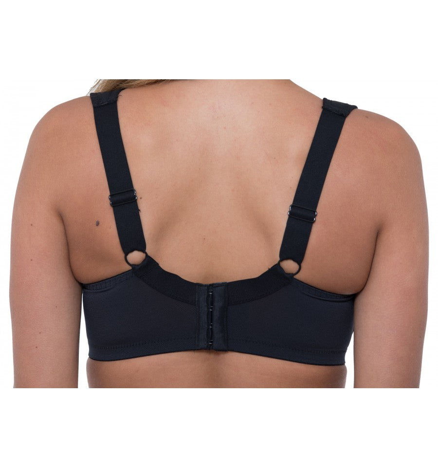 Elomi Energise Black Sports Bra – Chayil D Plus Lingerie