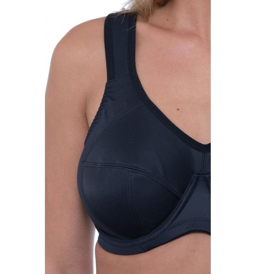 Gemm Black Underwire Sports Bra